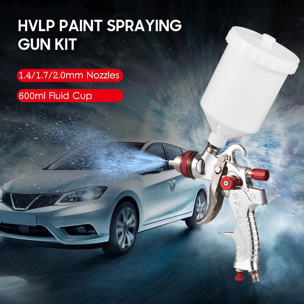 HVLP Paint Spraying Gun Kit Gravity Feed Air Spray Gun Mini Sprayer Paint Gun Paint Sprayer with