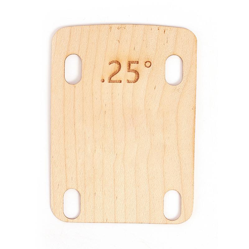 3 Pcs Electric Guitar Neck Shims Maple Plate 0.25 0.5 1 Degree Music Instruments Electric Guitar Replacement Parts