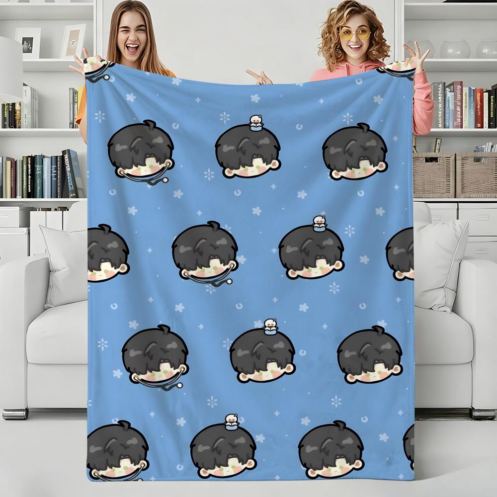 Game L-Love and Deepspaces Throw Flannel Blanket Perfect for Sofa Office Bed Travel Sleep Read Relax Camping four season use