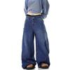 Джинсы JYL для мужчин Bootcut Винтажный дизайн Свободные Широкие Штаны Джинсовые в Пол