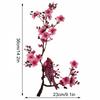 1 шт. Тканевые наклейки для ципао, Цветок сливы, Сделай сам, Водорастворимые швейные аксессуары, Аппликация, Вышивка, Цветок, Танцующая птица