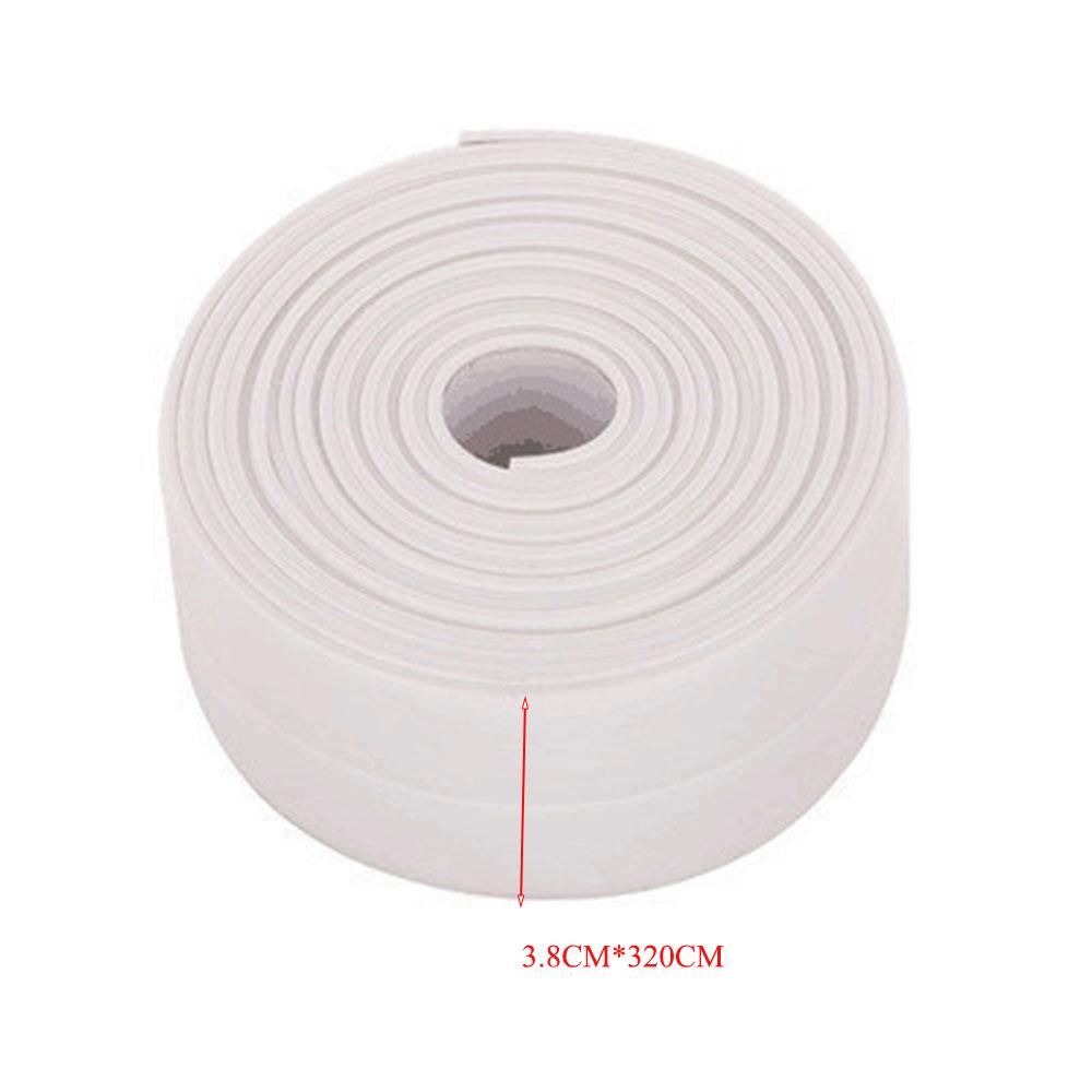 Waterproof Anti-mildew Sealing Tape Bathroom Bathtub White PVC Self-adhesive Sealing Strip Kitchen Sink Door Window Seam Sticker