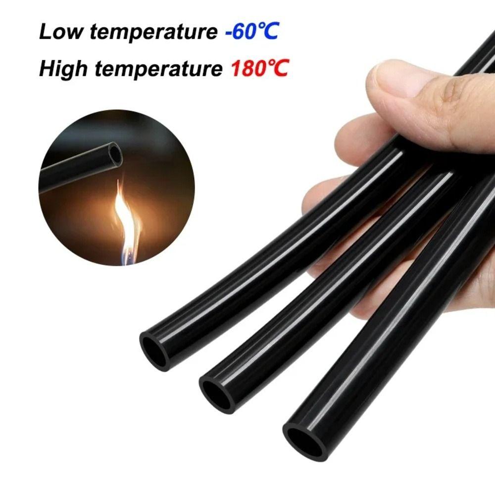 1Pcs ID2-6mm Flexible Rubber Hose Black Water Pipe Durable Garden Pipe for Garden Water Pipe