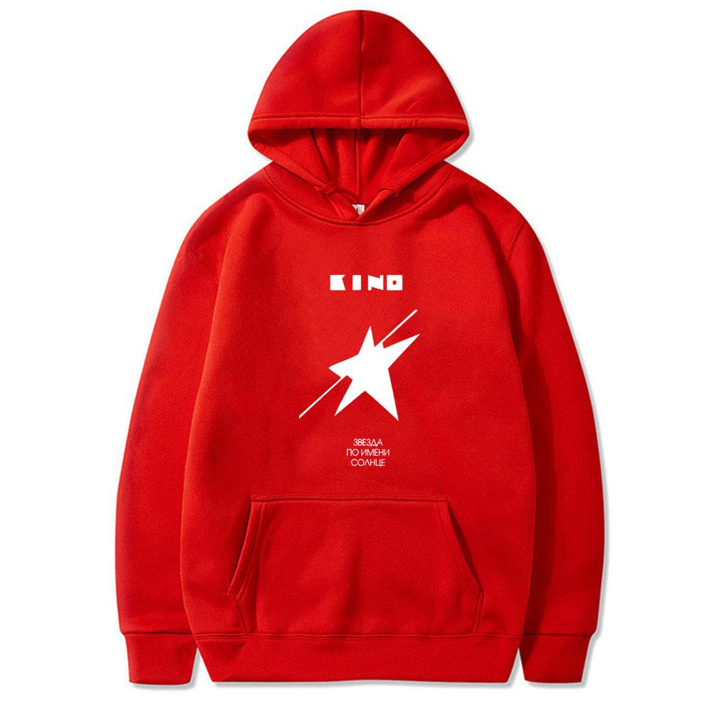 Legendary Russia Rock Band Viktor Tsoi Kino A Star Named Sun Album Graphic Hoodie Men Women Cotton Casual Oversized Sweatshirt