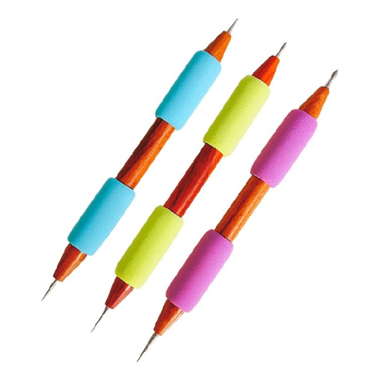 Двусторонний гравировальный инструмент для тиснения по керамике, инструмент для создания декоративных форм, резьбовая игла, инструмент для керамики