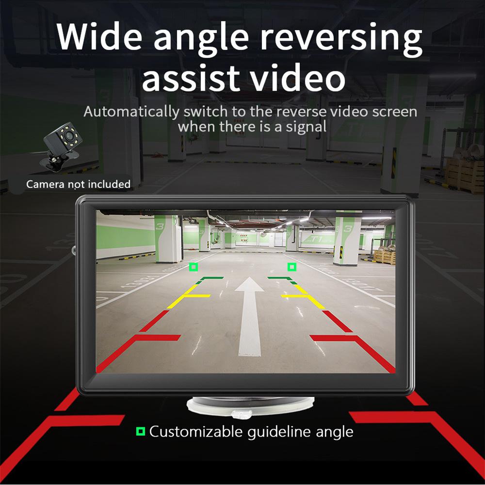 Портативный 7-дюймовый мультимедийный плеер с сенсорным экраном высокой четкости, совместимый с беспроводной системой CarPlay, Android Auto Mirror Link