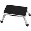 VEVOR Step Stool 1-Step 150KG Capacity, Folding Steel Step Ladder 3 Adjustable Height, Portable Toddler Step Stools for Adults