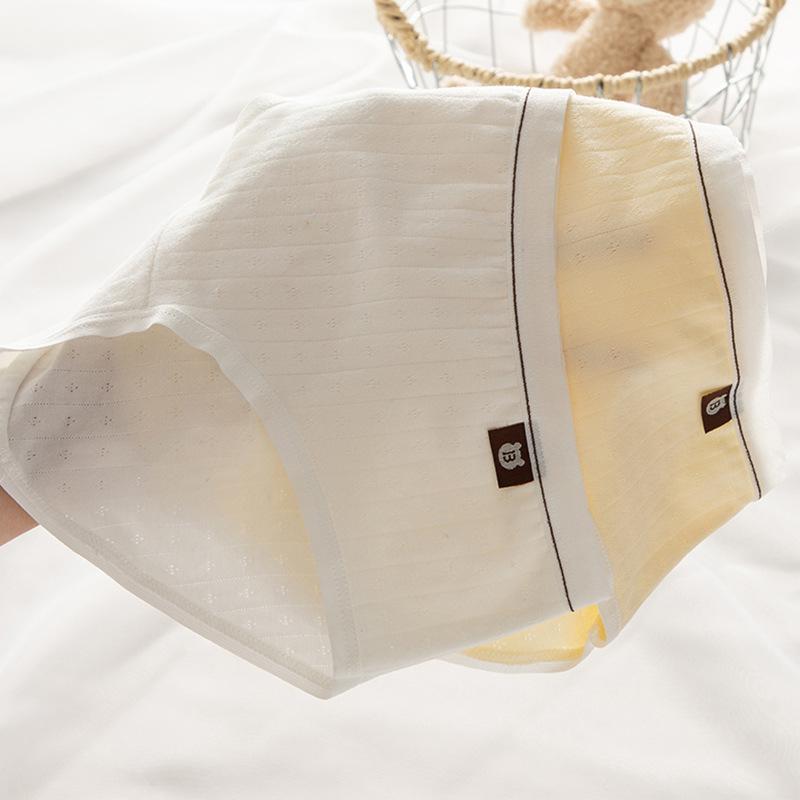 Женское нижнее белье, простые однотонные хлопковые трусы для лета, тонкие дышащие трусики со средней талией