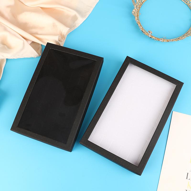 36-Slot Jewelry Ring Display Box Tray Organizer Earrings Trinket For Jewelleries