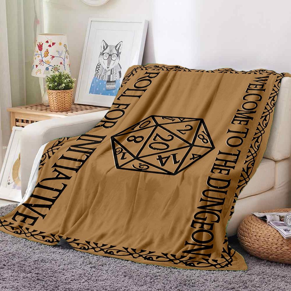 Dungeon Roll Flannel Blanket Throw Blanket Soft Warm Sofa Bed Camping home Decor Unique Christmas Gift C92689