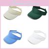 Color Solid Headless Sunshade Cap Duckbill Baseball Men Women Outdoor Hat Summer