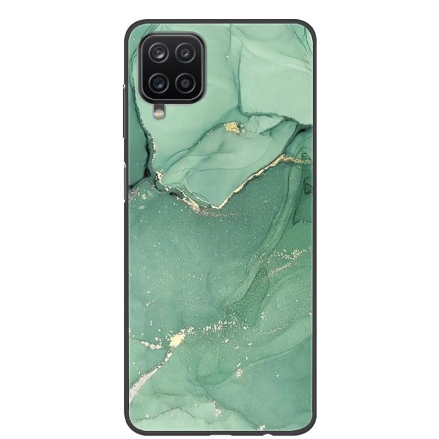 Чехол для Samsung A12, 2021, черные мягкие силиконовые чехлы из ТПУ для телефонов Samsung Galaxy A12 M12, чехол с крутым дизайном, чехол-бампер A 12