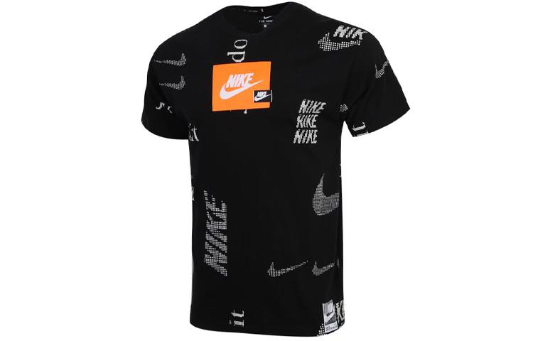 Nike T Shirts Men's Black Crew Neck Moderate Straight Fit CW0378-010