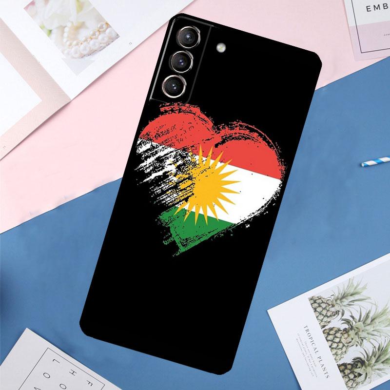 Kurdistan Flag Case For Samsung Galaxy S25 Ultra S24 S23 S22 S21 Ultra S9 S10 Plus S23 FE S25 FE Back Cover
