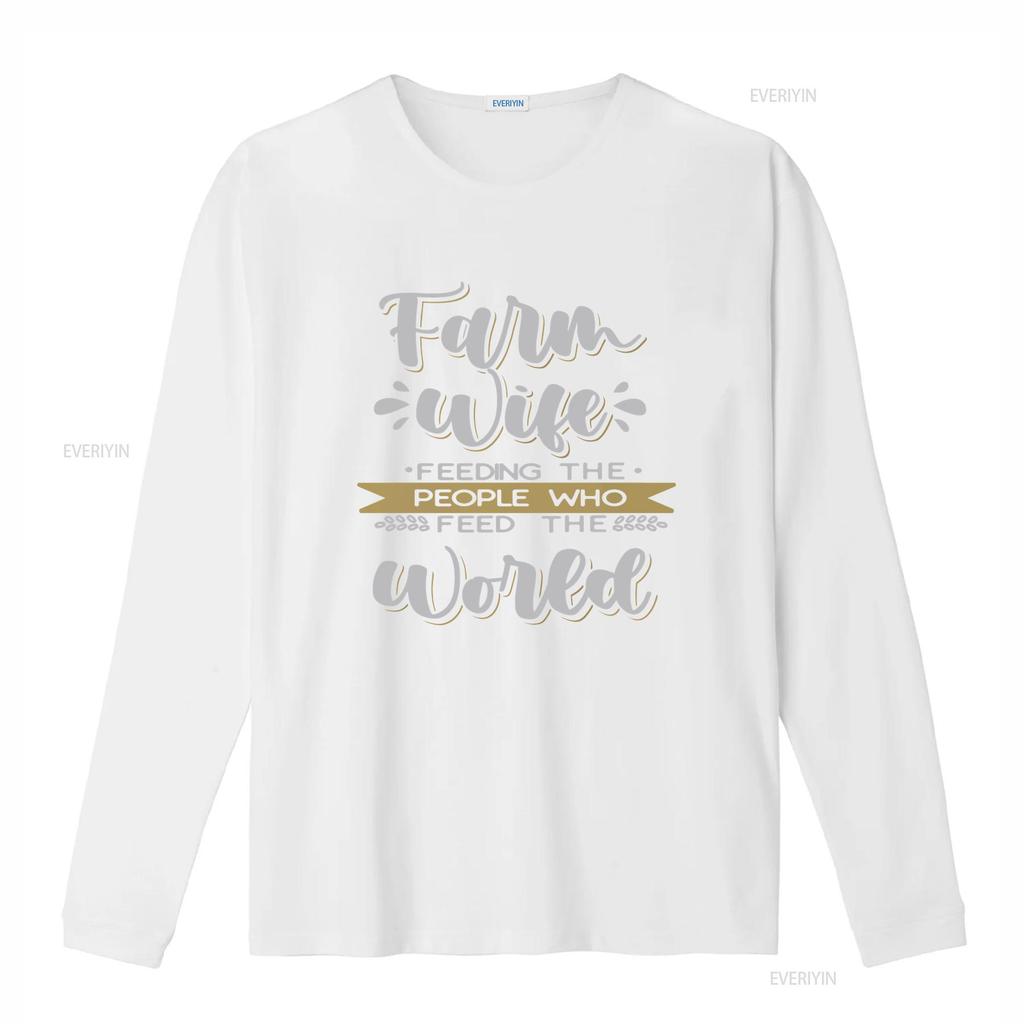 Farm Wife T Shirt Farmer Mom Feeding The People  vintage Washed Stylish Casual Breathable designer clothes graphic Soft homme