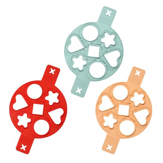 Силиконовое кольцо для яиц и блинов, форма для приготовления блинов, 7 ячеек, кольцо для приготовления яиц для кухни, антипригарное, легко переворачивать, инструмент для завтрака