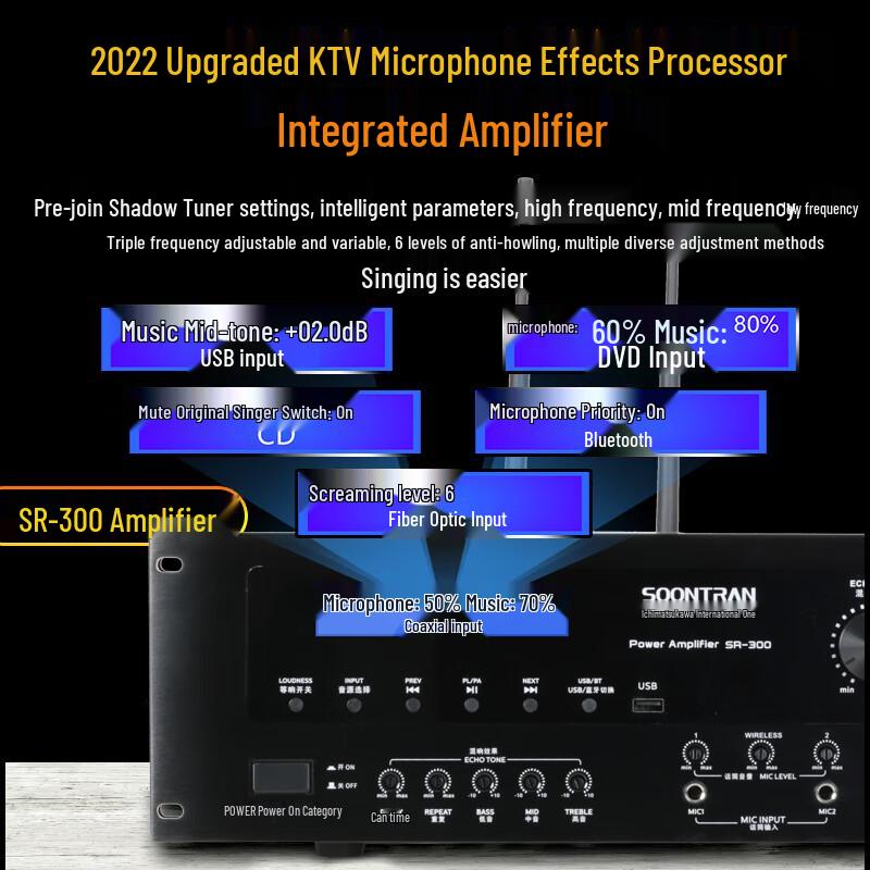 Songchuan International SP101 Home KTV Professional Audio System CN plug (adapter included) (CN version)