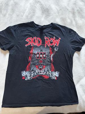 Винтажная черная футболка группы Skid Row, унисекс, для концерта, размеры от S до 5XL, AR041, футболка унисекс