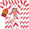 10/1PCS Large Christmas Candy Cane Balloons Inflatable Balloon Crutches Xmas Tree Hanging Ornaments Home Party Decor Supplies