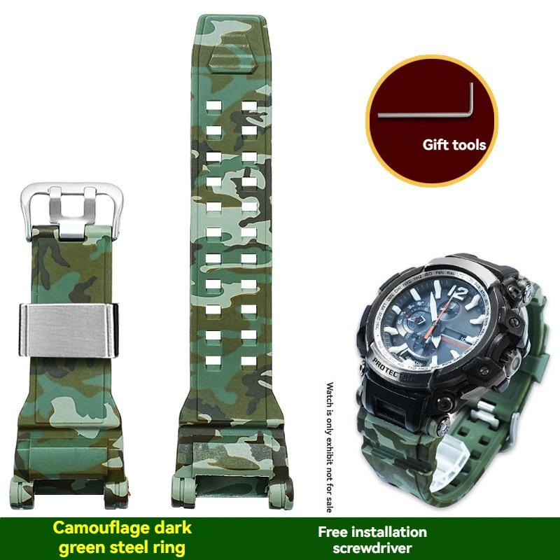 GPW 2000 Мягкий силиконовый ремешок из смолы Для Casio G-Shock Master 5502 Air GPW-2000 ремешок для часов водонепроницаемый сменный браслет