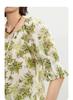 Fashionable vacation style printed top
