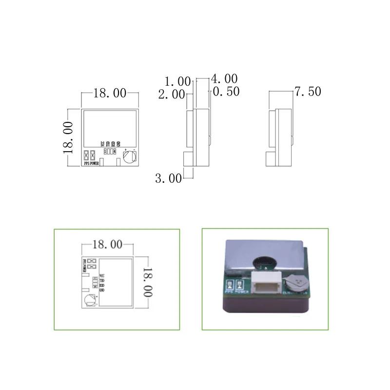 GNSS Small GPS Module Carrying Tracking Integrated GPS Antenna GPS Module Applied for Tracking Positioning and Vehicle DVR