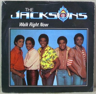 7-дюймовая пластинка JACKSONS - Walk Right Now EPCA1294 Epic 1981 UK Soul/Funk б/у