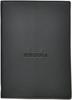 Rhodia A5 Epurée Black Notebook with Cover (A5 Stapled Notebook with 5mm Grid and Orange Lines) (RHODIA Cf118159)