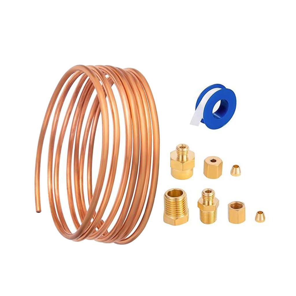 Pressure Gauge Tubing Kit 72'' High Performance High Temperature Ductility Heat Resisting Accessories for Professional Repair