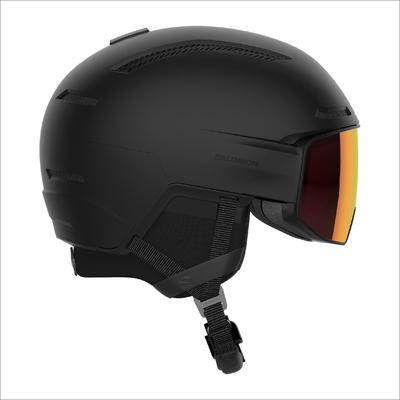 Шлем Salomon DRIVER PRIME SIGMA PLUS Лыжный/Сноубордический (Модель 2023-24, Унисекс, L47010900, Маленький, Черный)