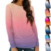 Womens Long Sleeve Round Neck Shirts Basic Tee Casual Top Fall Trendy Tunic Outfits Fitted T Shirts