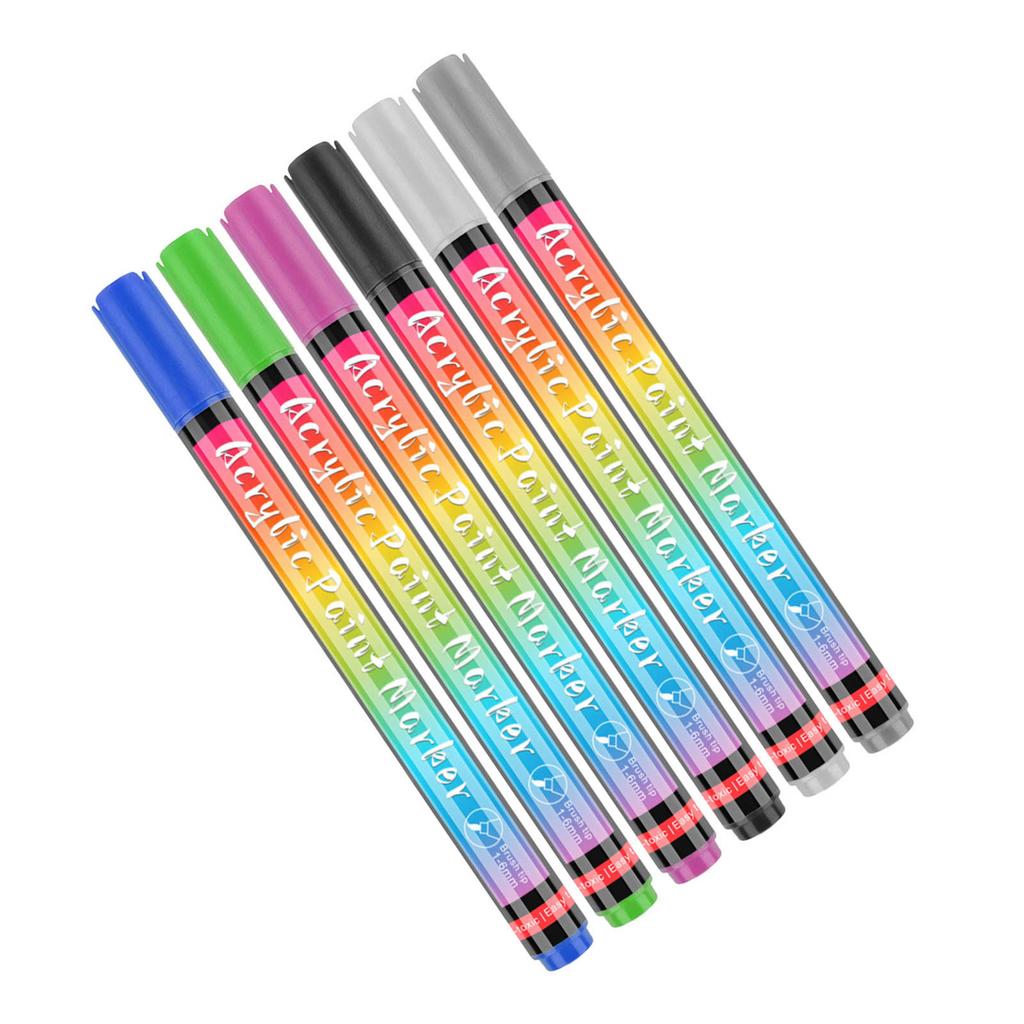 6 шт. Ручки для лака для ногтей для домашних животных, быстросохнущие, безопасные, без запаха, для стильного нейл-арта для собак, для дома и салонов для домашних животных