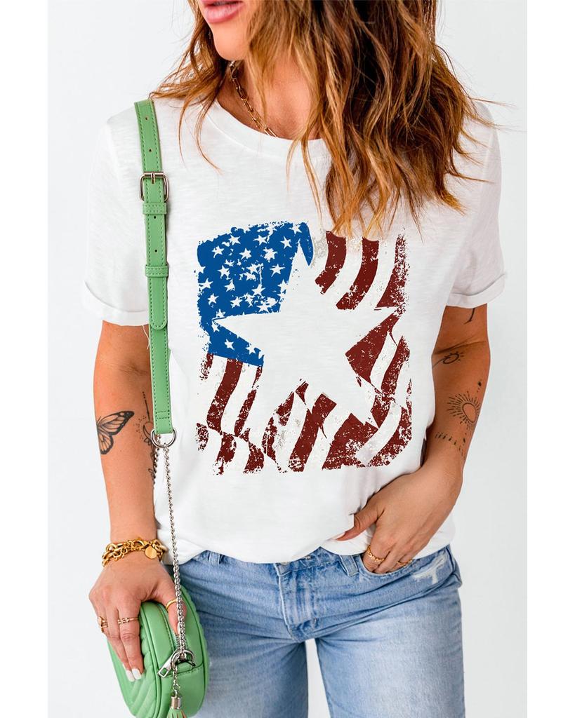 Azura Exchange Футболка с круглым вырезом и графическим принтом