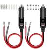 Car Cigarette Lighter, 12 V/24 V, Car Cigarette Lighter Extension Cable, LED Indicator Light,