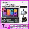 1 Din Carplay Car Radio Android Auto Universal Multimedia Player 7" Retractable Screen For Volkswagen Nissan Hyundai Kia