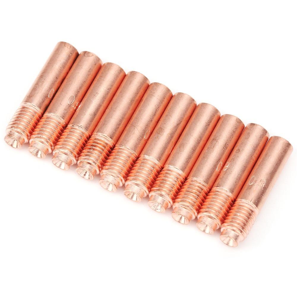 20Pcs Smooth Surface Welding Nozzle Set Copper Copper Welding Nozzles Welding Repair