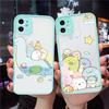 Сумикко гураши милый мультяшный чехол для телефона матовый прозрачный для iphone 7 8 11 12 plus mini x xs xr pro max чехол