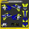 PowerZone Индивидуальные Графические Комплекты Заднего Фона и Наклеек для YAMAHA YZF 2003 2004 2005 YZF250 450 04