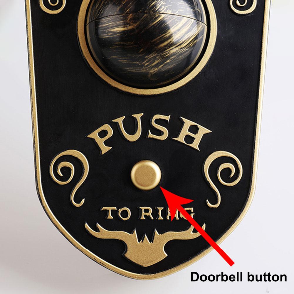 Анимированный Хэллоуинский Зловещий Глаз-Звонок в Дверь со Жуткой Звуковыми Эффектами, Светодиодный Подвесной Звонок, Реквизит для Хэллоуина 'Сладкое или Гадость'