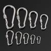 M4~M12 Outdoor Climbing Gear 304 Stainless Steel Carabiner Safety Hook Travel Kit Lock Ring