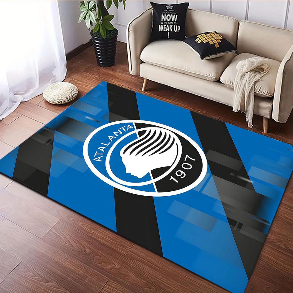 Atalanta 1907 Football Club Logo Design Patterned carpet, suitable as a non slip play mat for the living room and bedroom sofa