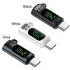 Digital Display Type-C Adapter 8K 60HZ Power Meter Tester 80 Gbps PD 240W Type C To C Adapter Type-C Smart Adapter for iPhone 16