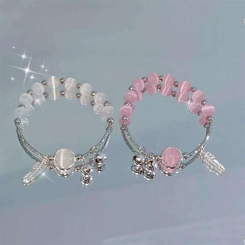 Женский браслет с имитацией опала, изысканный милый браслет из бисера, натуральный браслет для девочек, праздничные украшения, подарок, изысканные аксессуары
