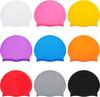 Swimming Cap Silicone Women Men Waterproof Plus Size Colorful Adult Long Hair Sports High Elastic Adults Swim Pool Hat