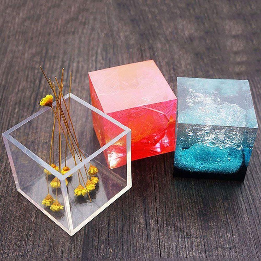 Square Pendant Crystal Cube Molds Silicone Mould Jewelry Making Tools Resin Mold