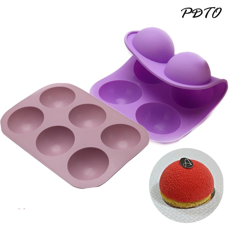 DL силиконовая форма для выпечки в форме полусферы, форма для шоколадного кекса своими руками