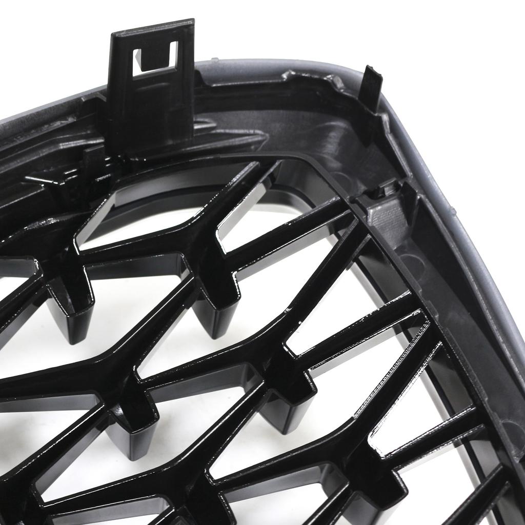 Diamond Glossy Black Front Bumper Kidney Grille Fit BMW X3 G01 X4 G02 2022-2025