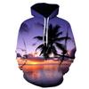New Autumn New Men's Funny Casual Pullover 3D Printing Cool Sunny Beach Street Women's Hoodie All-match Tops