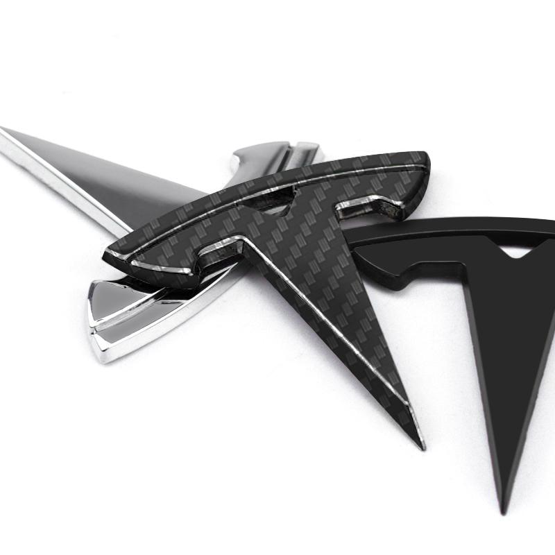 1Pcs Car Steering Wheel Sticker Emblem Logo Decal Badge For Tesla Model S Model X Model Y Cybertruck Model 3 Model Y