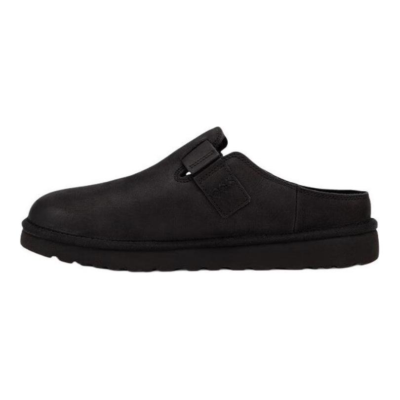 UGG Нескользящие закрытые тапочки мужские черные 1166736-BLK